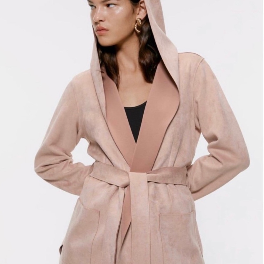 Zara hooded blazer